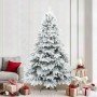 Árbol de Navidad Artificial Moderno Plegable con Nieve y