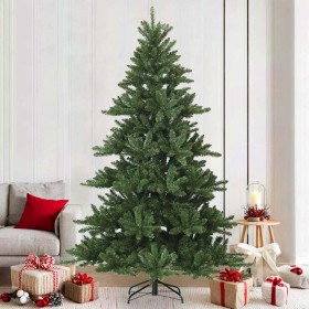 Árbol de Navidad artificial con ramas articuladas Verde 210 cm