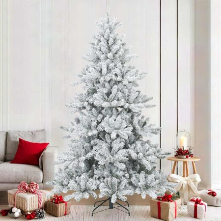 Árbol de Navidad Artificial Moderno Plegable con Nieve y