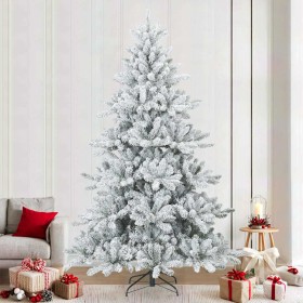 Árbol de Navidad Artificial Moderno Plegable con Nieve y