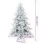 Árbol de Navidad Artificial Moderno Plegable con Nieve y