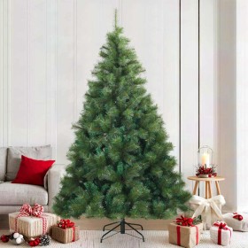 Árbol de Navidad artificial con ramas articuladas Verde 210 cm