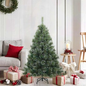 Árbol de Navidad Artificial Moderno Plegable con Nieve y