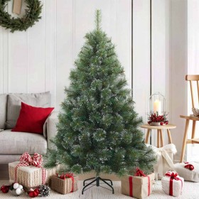Árbol de Navidad Artificial Moderno Plegable con Nieve y