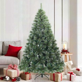 Árbol de Navidad Artificial Moderno Plegable con Nieve y