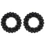 Coronas de Bolas de Navidad 2 pcs Negro 33 x 33 x 7 cm