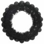 Coronas de Bolas de Navidad 2 pcs Negro 33 x 33 x 7 cm