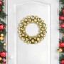 Coronas de Bolas de Navidad 2 pcs Dorado 33 x 33 x 7 cm