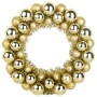 Coronas de Bolas de Navidad 2 pcs Dorado 33 x 33 x 7 cm
