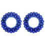 Coronas de Bolas de Navidad 2 pcs Azul 33 x 33 x 7 cm