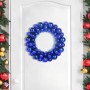 Coronas de Bolas de Navidad 2 pcs Azul 33 x 33 x 7 cm
