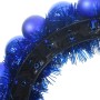 Coronas de Bolas de Navidad 2 pcs Azul 33 x 33 x 7 cm