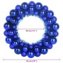 Coronas de Bolas de Navidad 2 pcs Azul 33 x 33 x 7 cm