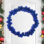 Guirnalda de Bolas de Navidad Azul 186 cm Poliestireno