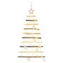 Árbol de Navidad Natural 90 cm madera maciza de fresno