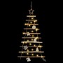 Árbol de Navidad Natural 90 cm madera maciza de fresno