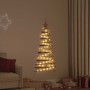 Árbol de Navidad Natural 120 cm madera maciza de fresno