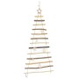 Árbol de Navidad Natural 120 cm madera maciza de fresno