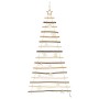 Árbol de Navidad Natural 120 cm madera maciza de fresno