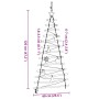 Árbol de Navidad Natural 120 cm madera maciza de fresno