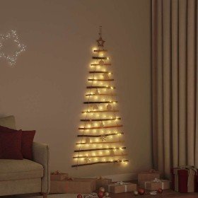 Árbol de Navidad Natural 150 cm madera maciza de fresno