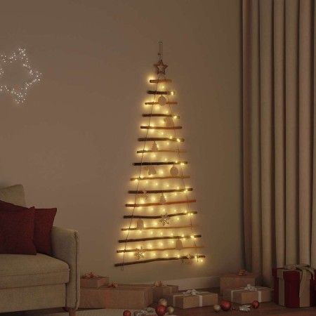 Árbol de Navidad Natural 150 cm madera maciza de fresno