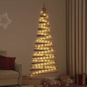 Árbol de Navidad Natural 180 cm madera maciza de fresno