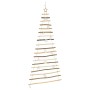 Árbol de Navidad Natural 180 cm madera maciza de fresno