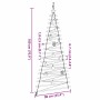 Árbol de Navidad Natural 180 cm madera maciza de fresno