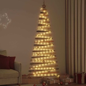 Árbol de Navidad Natural 210 cm madera maciza de fresno