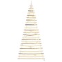 Árbol de Navidad Natural 210 cm madera maciza de fresno