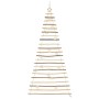 Árbol de Navidad Natural 210 cm madera maciza de fresno
