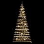 Árbol de Navidad Natural 210 cm madera maciza de fresno