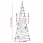Árbol de Navidad Natural 210 cm madera maciza de fresno