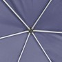 Carpa desplegable hexagonal 6 paredes blanco crema 3,6x3,1m