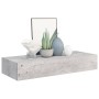 Wandregal mit Schublade 2 Stück MDF Beton grau 60x23,5x10cm von vidaXL, Regale und Regale - Ref: Foro24-330266, Preis: 92,02 ...