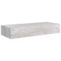 Wall shelf with drawer 2 units MDF gray concrete 60x23.5x10cm by vidaXL, Shelves and shelves - Ref: Foro24-330266, Price: 89,...