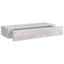 Wandregal mit Schublade 2 Stück MDF Beton grau 60x23,5x10cm von vidaXL, Regale und Regale - Ref: Foro24-330266, Preis: 92,02 ...