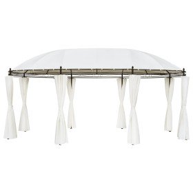 Cenador blanco crema 530x350x265 cm