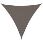 Toldo de vela triangular 3,6x3,6x3,6 m HDPE gris antracita