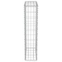 Muro de gaviones con cubiertas acero galvanizado 50x20x100 cm