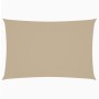 Toldo de vela rectangular tela Oxford beige 2x4 m