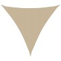 Toldo de vela triangular tela Oxford beige 3,6x3,6x3,6 m
