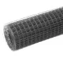 Steel chicken wire with gray PVC coating 10x1 m by vidaXL, fence panels - Ref: Foro24-143638, Price: 28,37 €, Discount: %