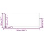Toldo lateral retráctil para patio marrón 200x500 cm