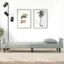 Hellgraues Samtschlafsofa mit Armlehnen von vidaXL, Sofas - Ref: Foro24-351944, Preis: 303,17 €, Rabatt: %