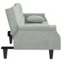 Hellgraues Samtschlafsofa mit Armlehnen von vidaXL, Sofas - Ref: Foro24-351944, Preis: 299,62 €, Rabatt: %