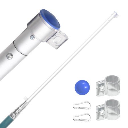 Mástil y bandera de Polonia aluminio 5,55 m en Banderas y mangas de viento | Comprar online en Foro24