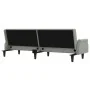 Hellgraues Samtschlafsofa mit Armlehnen von vidaXL, Sofas - Ref: Foro24-351944, Preis: 299,62 €, Rabatt: %