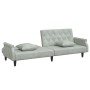 Hellgraues Samtschlafsofa mit Armlehnen von vidaXL, Sofas - Ref: Foro24-351944, Preis: 303,17 €, Rabatt: %